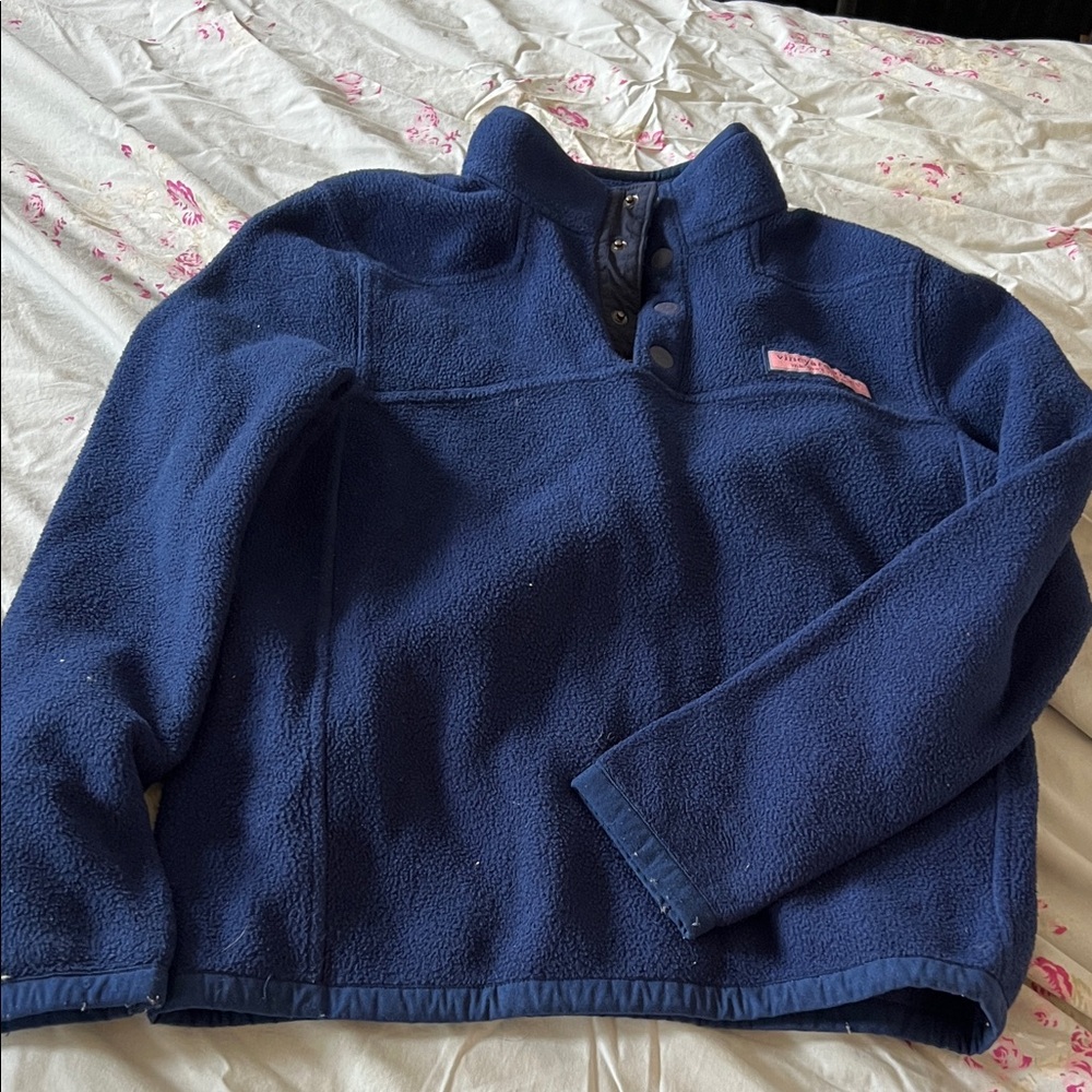 Vineyard Vines Deep Blue Fleece Jacket